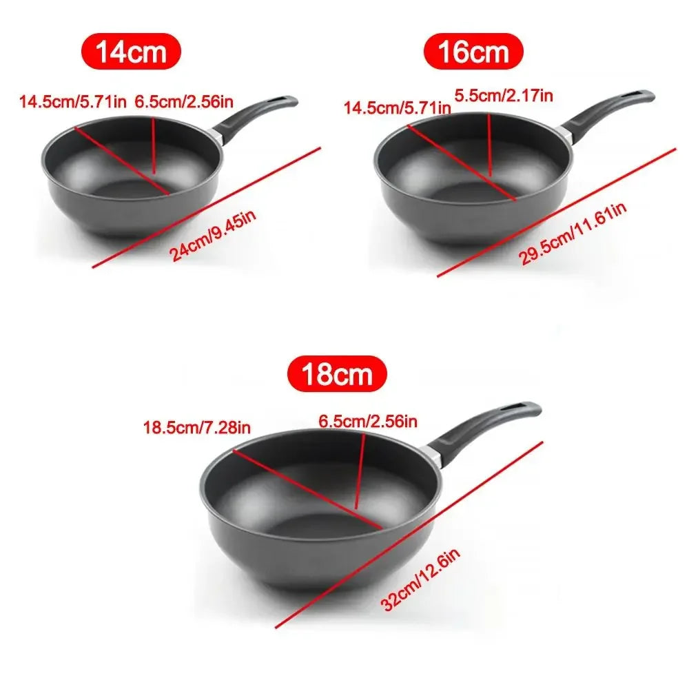 Mini Soup Pan Frying Pan Cooking Pan Non Stick Iron Frying Pan Pancake Egg Pan With Kitchen Small Tool Long Handled Frying Pan