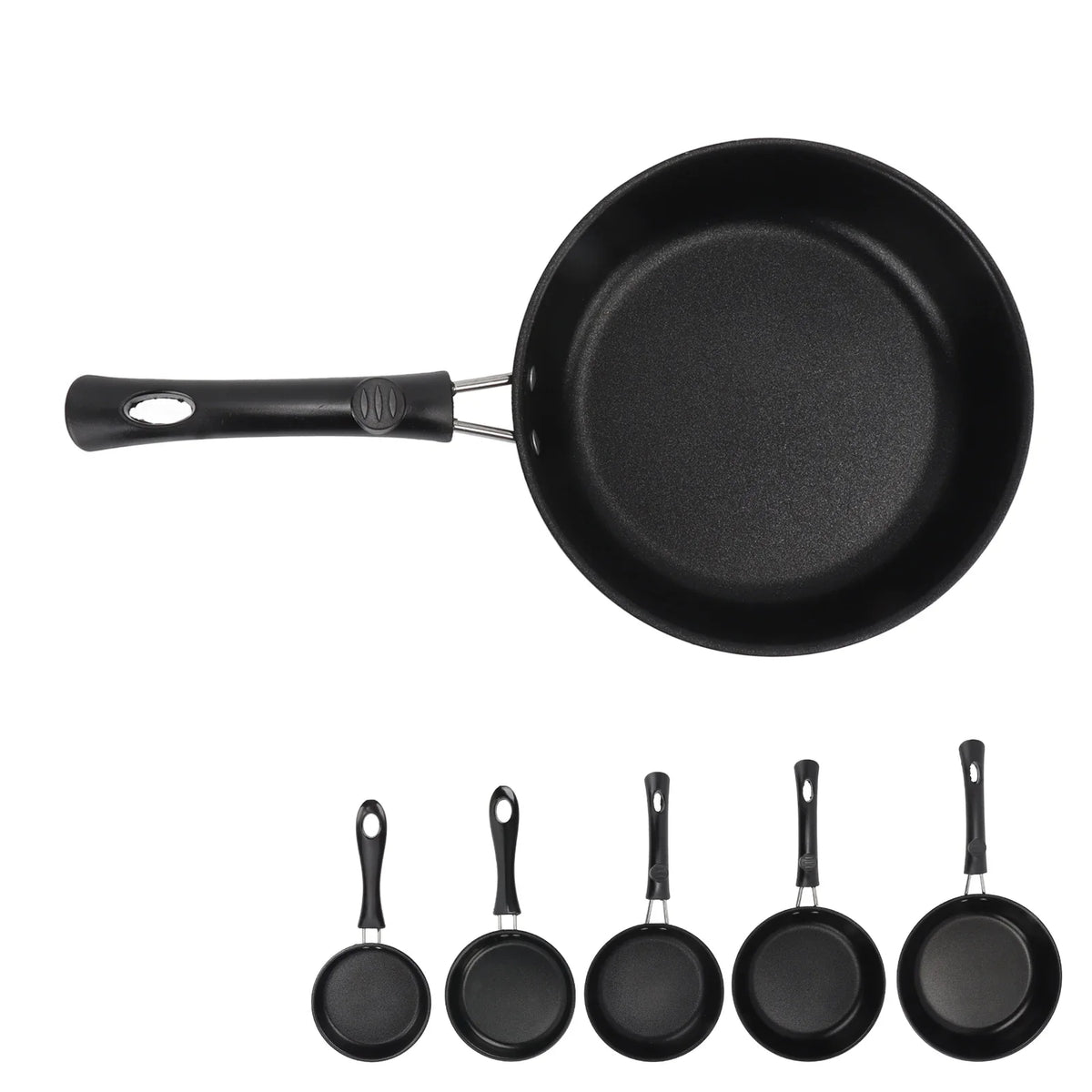 Frying Pan Skillet Light Smoke Frying Pan Professional Prevents Stick High Capacity Easy To Clean Heat Resistant for Home