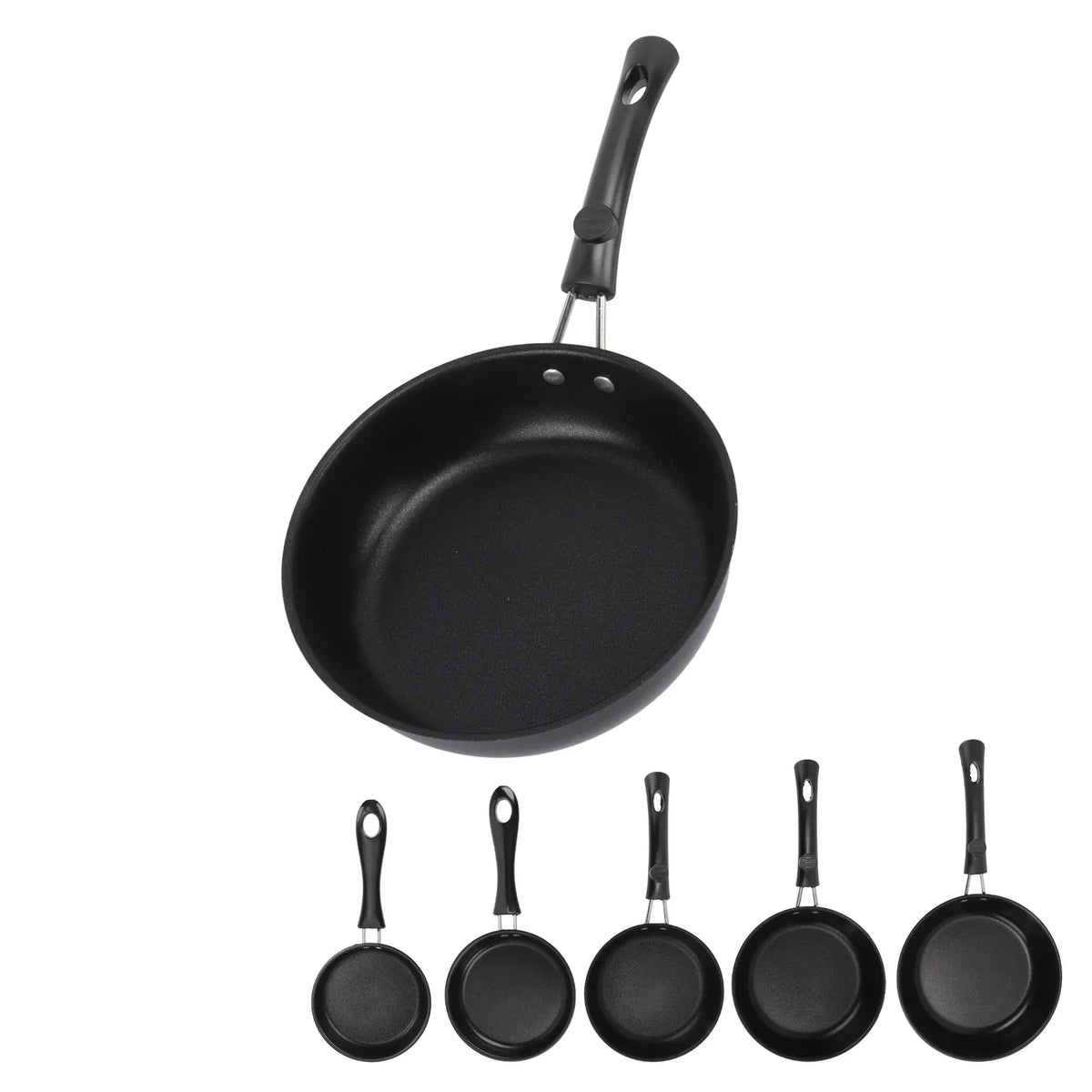Frying Pan Skillet Light Smoke Frying Pan Professional Prevents Stick High Capacity Easy To Clean Heat Resistant for Home
