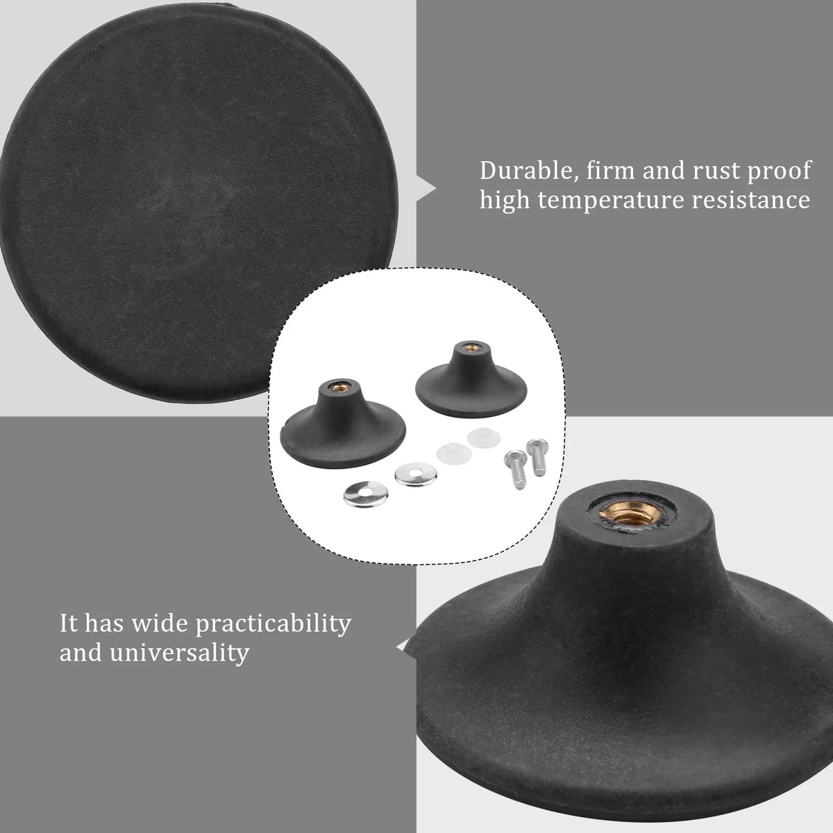 Dutch Oven Knob For Le Creuset Knob Replacement, Knob Bakelite Replacement Dutch Oven Pots Knob Pot Lid Handle 2 Sets-Hot