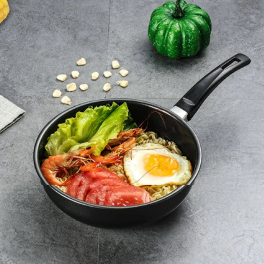 Mini Soup Pan Frying Pan Cooking Pan Non Stick Iron Frying Pan Pancake Egg Pan With Kitchen Small Tool Long Handled Frying Pan